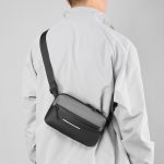 Wholesale Men Casual Sports Commuter Oxford Colorblock Chest Bag - Image 2
