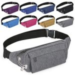 Wholesale Men Casual Sports Commuter Solid Color Waist Chest Bag - Image 3