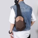 Men Casual Sports Commuter Hard Shell Chest Bag - Image 2