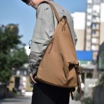 Wholesale Men Leisure Sports Commuter Solid Color Canvas Backpacks Bag