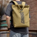 Men Leisure Sports Commuter Solid Color Canvas Backpacks Bag - Image 3