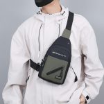 Wholesale Men Fashion Casual Commuter Oxford Chest Bag - Image 2