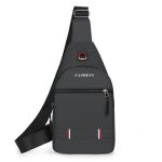 Wholesale Men Fashion Casual Commuter Oxford Chest Bag - Image 2