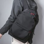 Wholesale Junior High School Schoolbag Men Pleated Solid Color Water-Repellent Backpack - Image 2