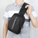 Wholesale Men Fashion Casual Commuter Oxford Chest Bag