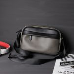 Wholesale Men Fashion Contrast Wide Strap Crossbody Bag - Image 3
