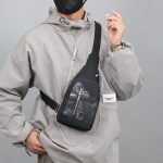 Wholesale Men Fashion Casual Commuter Camouflage Chest Bag