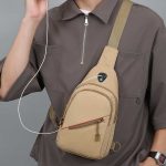Wholesale Men Fashion Casual Commuter Camouflage Nylon Chest Bag - Image 2