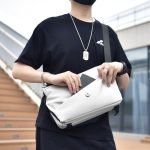Wholesale Men Fashion Casual Basic Commuter Color Matching Nylon Crossbody Bag - Image 3