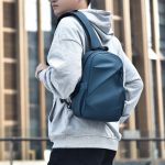 Wholesale Men Fashion Casual Basic Commuter Solid Color Nylon Chest Bag - Image 2