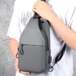 Wholesale Men Casual Vintage Commuter Zipper Oxford Chest Bag - Image 2