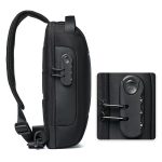 Wholesale Men Fashion Casual Oxford Password Zip Lock Chest Bag - Image 2