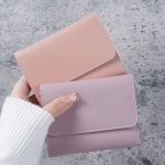 Wholesale Simple Solid Color Multi-Function Card Bag Three-Fold Wallet - Image 3