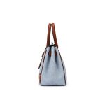 Wholesale Women Fashion Casual Contrast Color Large Capacity Handbag - Image 3