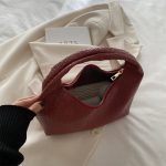 Wholesale Women Retro Simple Solid Color Handbag Bag - Image 3