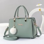 Women Fashion Casual Solid Color Large Capacity Handbag - Image 3