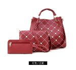 Wholesale Women Fashion Large-Capacity Handbag Three-Piece Set - Image 3