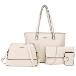Wholesale Women'S Fashion Retro Solid Color Portable Shoulder Bag Four-Piece Bag Set - Image 3