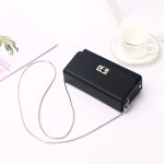 Women Fashion Casual Simple Solid Color Chain Small Square Shoulder Bag - Image 3