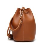 Wholesale Women Fashion Tassel Drawstring Pu Bucket Bag - Image 3