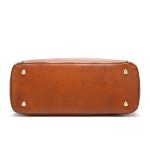 Wholesale Fashion Women Vintage Oil Wax Leather Large Capacity Tote Bag - Image 3