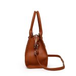 Wholesale Women Fashion Casual Solid Color Litchi Pattern Handbag Three-Piece Bag Set - Image 4
