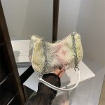 Wholesale Women Fashion Casual Gradient Star Chain Small Square Denim Shoulder Bag - Image 2