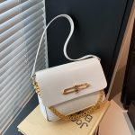 Wholesale Women Fashion Casual Solid Color Lock Small Square Chain Shoulder Bag - Image 2