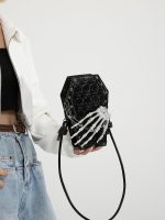 Wholesale Women Fashion Gothic Skeleton Hand Rivet Shoulder Bag - Image 2