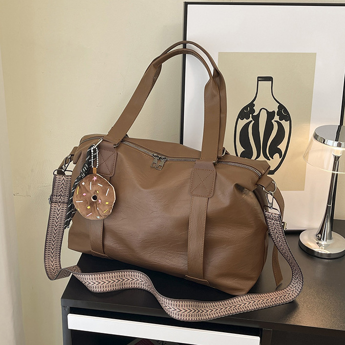 main_2-307 Women Fashion Simple Solid Color Large Capacity Pendant Shoulder Bag - Image 1