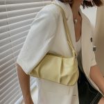 Wholesale Women Fashion Simple Solid Color Shoulder Bag - Image 3