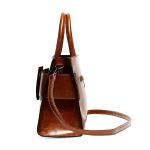 Women Fashion Casual Solid Color Large Capacity Handbag - Image 3