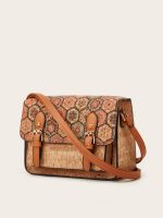 Wholesale Women Fashion Ethnic Style Cork Printed Large Capacity Shoulder Bag - Image 2