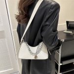 Wholesale Women Fashion Casual Simple Denim Chain Shoulder Bag - Image 2