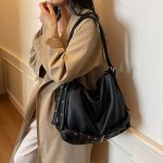 Women Fashion Casual Solid Color Belt Shoulder Bag - Image 2