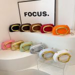 Women Fashion Casual Geometric Ring Chain Shoulder Bag - Image 2