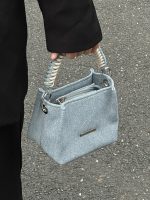 Wholesale Women Fashion Casual Chain Denim Bucket Handbag - Image 2