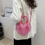Wholesale Studded Gothic Punk Heart Shoulder Bag - Image 3