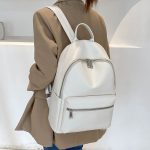 Wholesale Women Pu Soft Leather Large Capacity Backpack - Image 3
