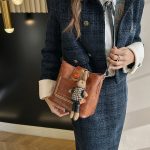 Women Fashion Casual Solid Color Bucket Rabbit Pendant Shoulder Bag - Image 3