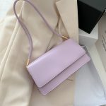 Women Fashion Casual Solid Color Small Square Shoulder Bag