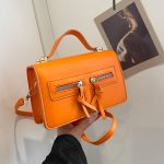 Wholesale Women Fashion Casual Solid Color Zipper Shoulder Bag - Image 2