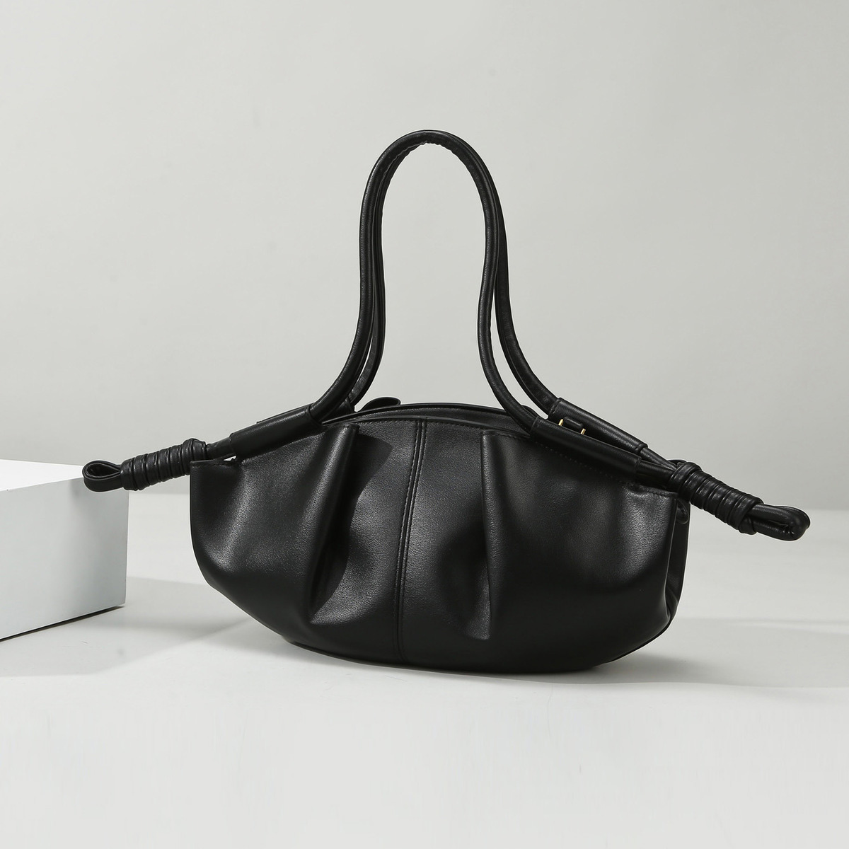 main_2-57 Women Fashion Casual Solid Color Cloud Handbag - Image 1