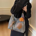 Wholesale Women Fashion Casual Retro Large Capacity Pendant Tote Bag - Image 3