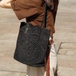 Women Casual Boho Lace Large Capacity Tote Bag - Image 3