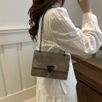 Women Fashion Retro Chain Small Square Shoulder Bag - Image 3