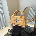 Wholesale Women Fashion Casual Simple Solid Color Cross Buckle Handbag