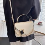 Women Fashion Elegant Solid Color Shoulder Bag - Image 3