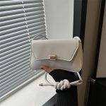 Women Casual Simple Solid Color Small Square Shoulder Bag - Image 3