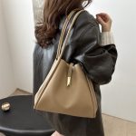 Wholesale Women Fashion Casual Solid Color Large Capacity Tote Bag - Image 3